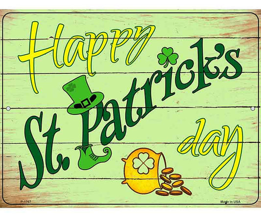 Happy St Patricks Day Novelty Parking Sign