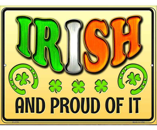 Irish and Proud Novelty Parking Sign