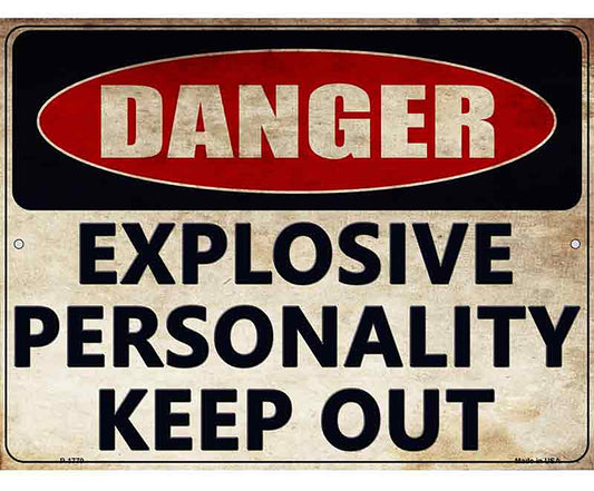 Explosive Personality Novelty Parking Sign