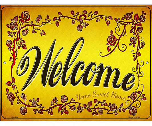 Welcome Grape Vines Novelty Parking Sign