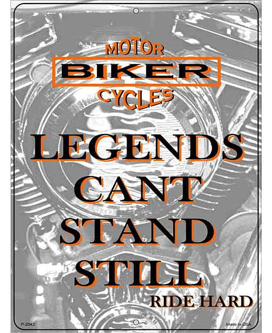 Legends Metal Novelty Parking Sign