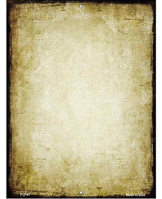 Distressed Brown Metal Novelty Parking Sign