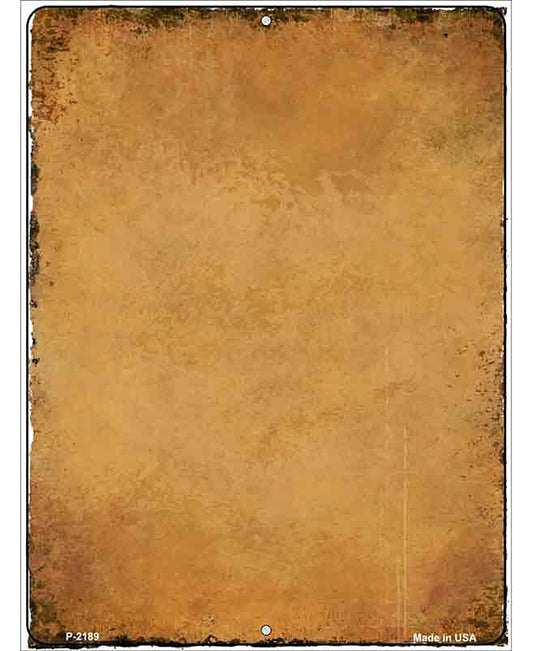 Orange Torn Edge Metal Novelty Parking Sign