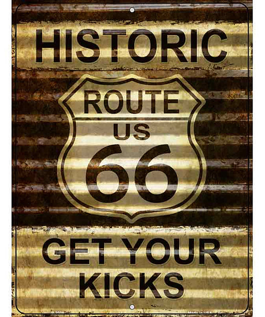 Historic Route 66 Novelty Parking Sign