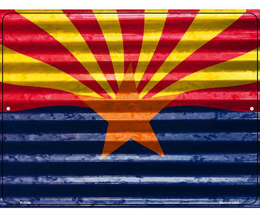 Arizona Flag Novelty Parking Sign