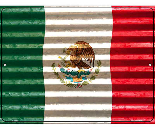 Mexico Flag Novelty Parking Sign