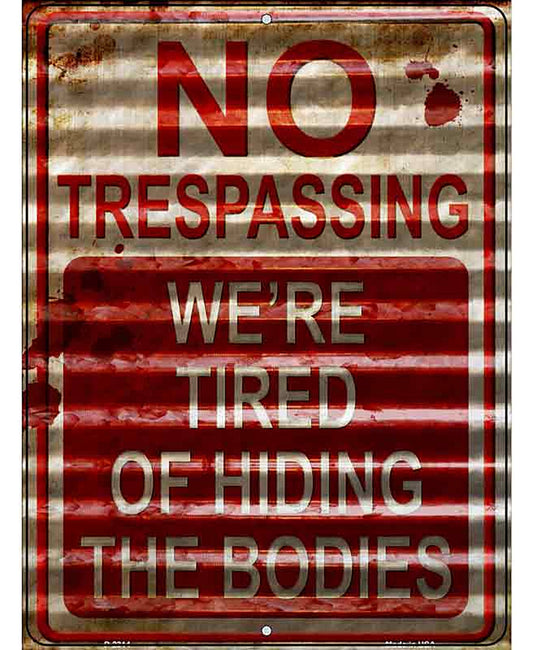 No Trespassing Novelty Parking Sign
