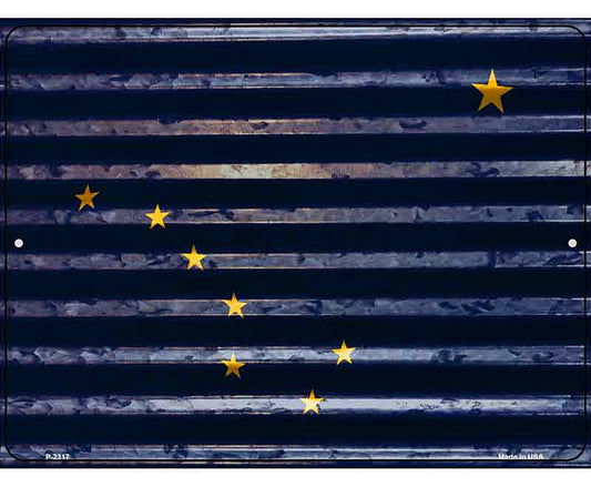 Alaska Flag Novelty Parking Sign