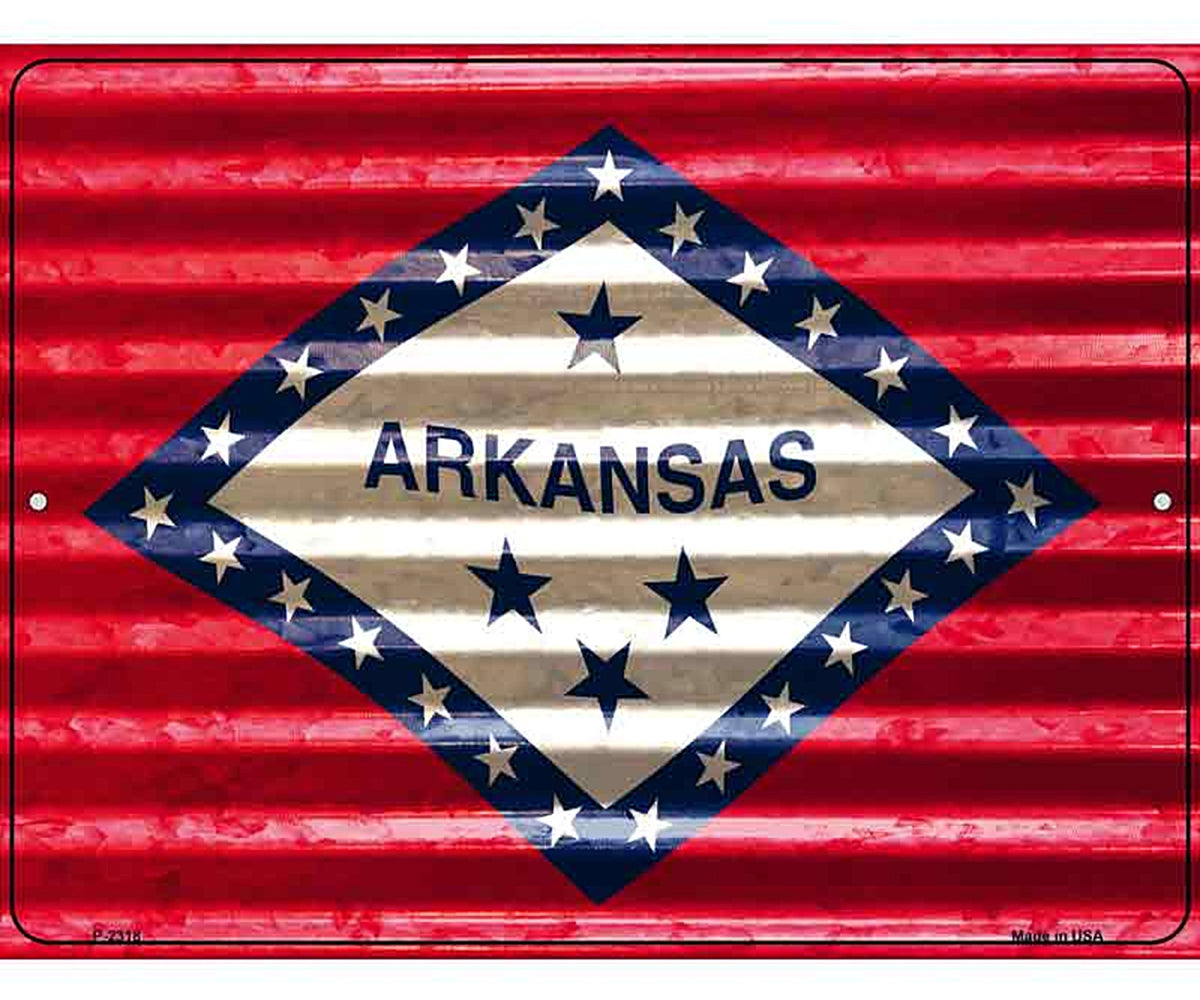 Arkansas Flag Novelty Parking Sign