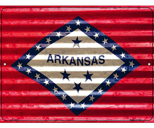 Arkansas Flag Novelty Parking Sign