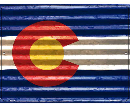 Colorado Flag Novelty Parking Sign