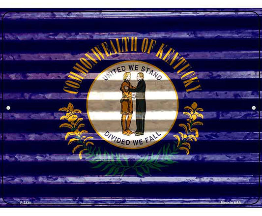 Kentucky Flag Novelty Parking Sign