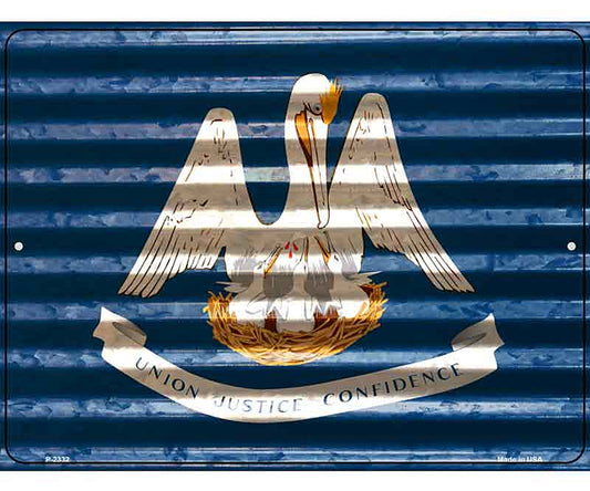 Louisiana Flag Novelty Parking Sign