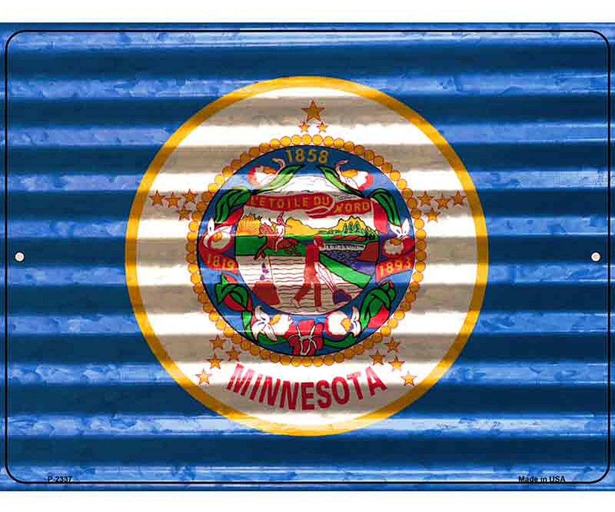Minnesota Flag Novelty Parking Sign