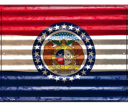 Missouri Flag Novelty Parking Sign