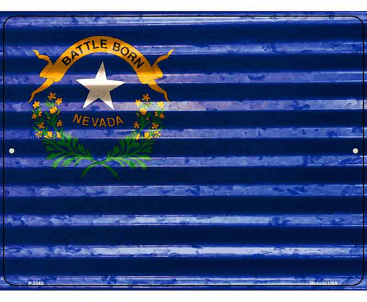 Nevada Flag Novelty Parking Sign