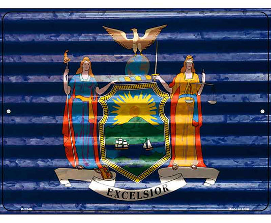 New York Flag Novelty Parking Sign