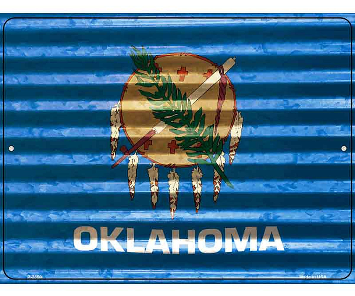 Oklahoma Flag Novelty Parking Sign