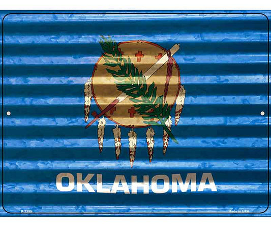 Oklahoma Flag Novelty Parking Sign