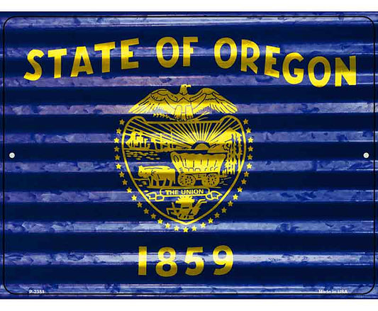 Oregon Flag Novelty Parking Sign