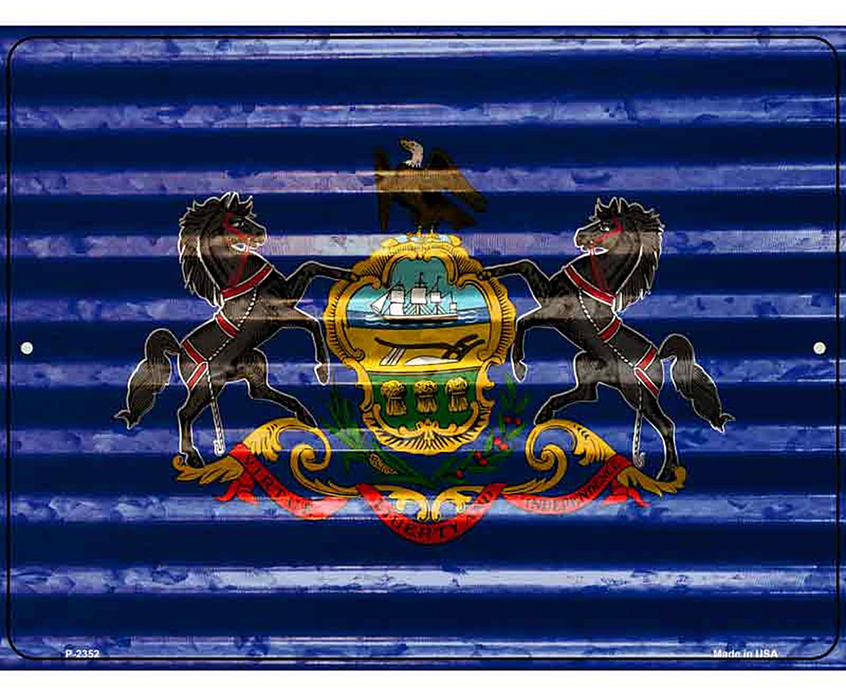 Pennsylvania Flag Novelty Parking Sign