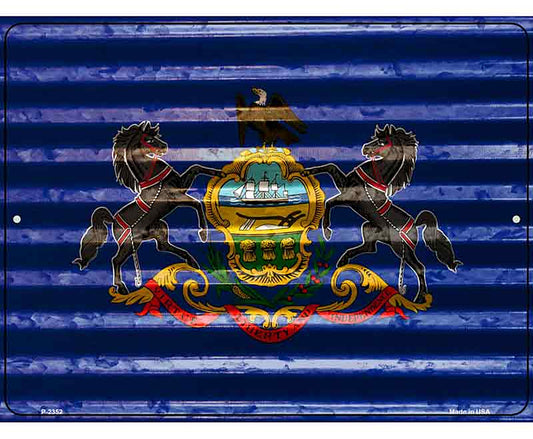 Pennsylvania Flag Novelty Parking Sign