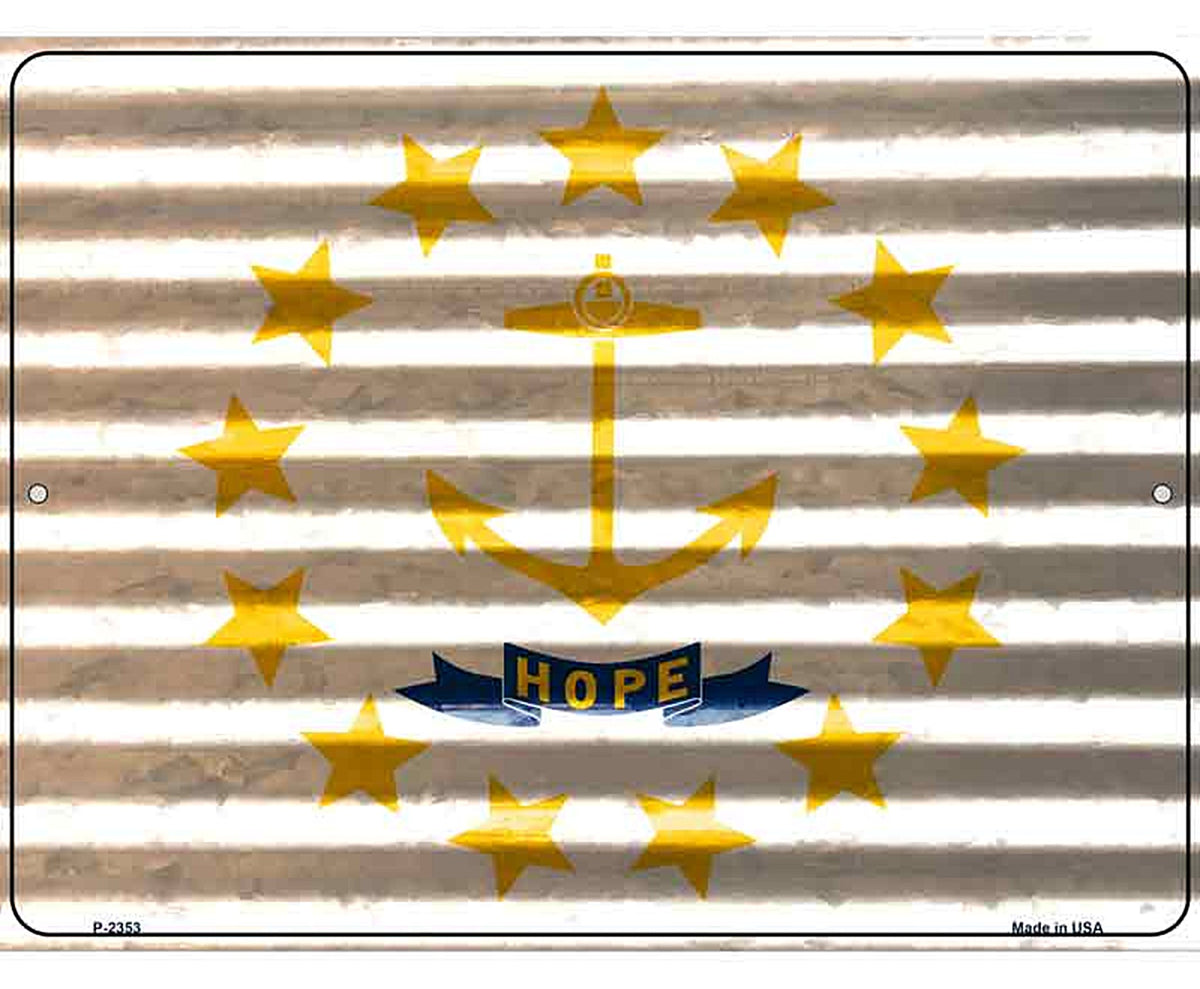 Rhode Island Flag Novelty Parking Sign