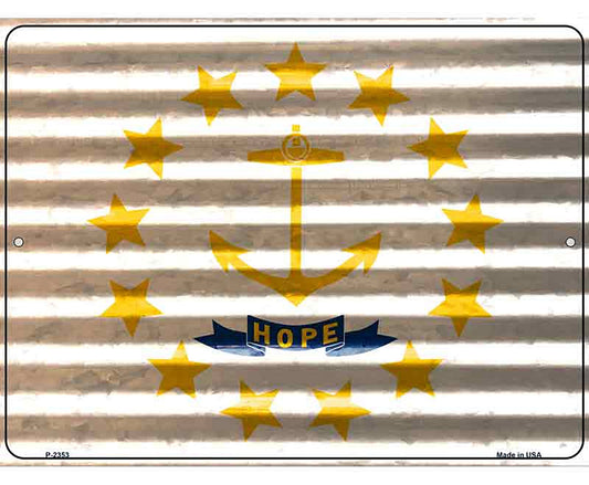 Rhode Island Flag Novelty Parking Sign