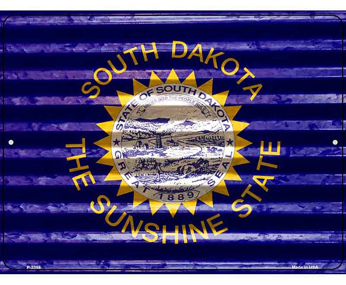 South Dakota Flag Novelty Parking Sign