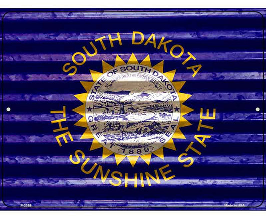 South Dakota Flag Novelty Parking Sign