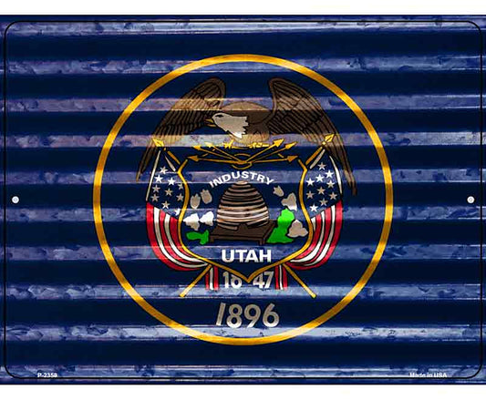 Utah Flag Novelty Parking Sign