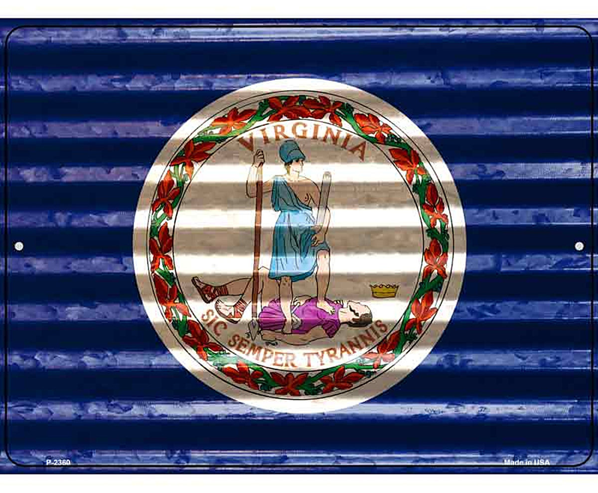 Virginia Flag Novelty Parking Sign