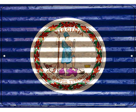 Virginia Flag Novelty Parking Sign