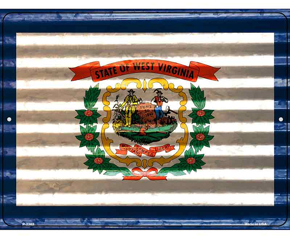 West Virginia Flag Novelty Parking Sign
