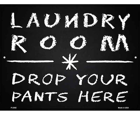 Laundry Room Novelty Metal Parking Sign