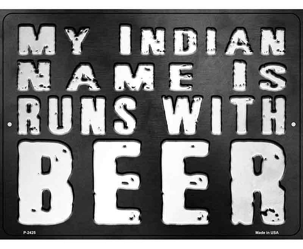 My Indian Name Novelty Metal Parking Sign