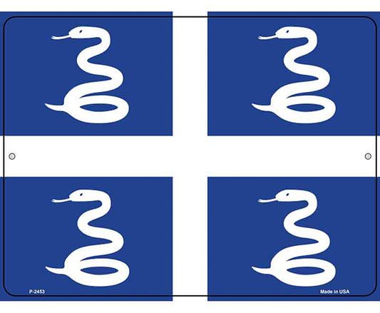 Martinique Flag Novelty Metal Parking Sign