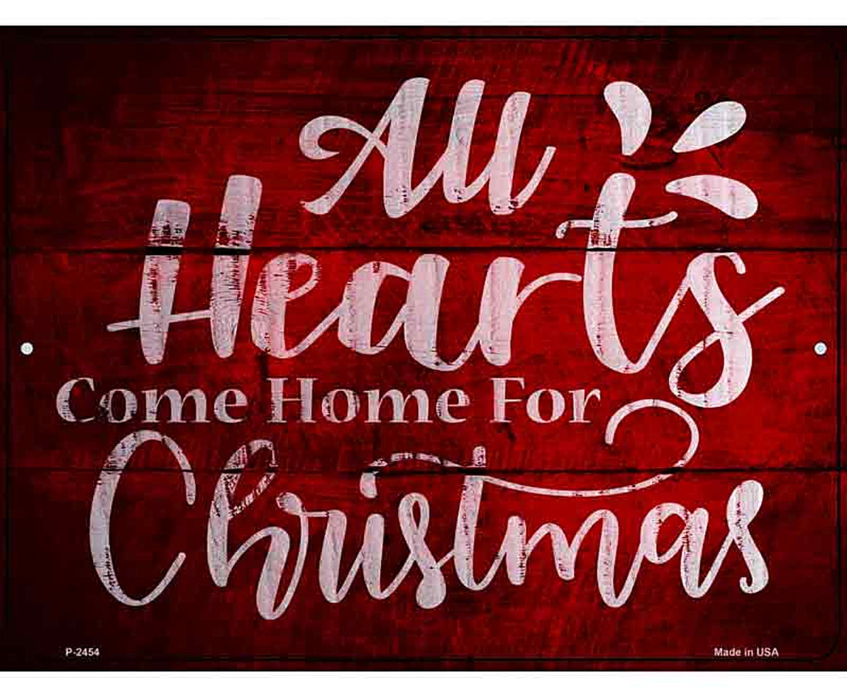 Come Home For Christmas Novelty Metal Parking Sign