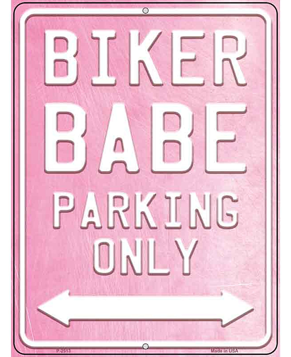 Bike Babe Parking Novelty Metal Parking Sign