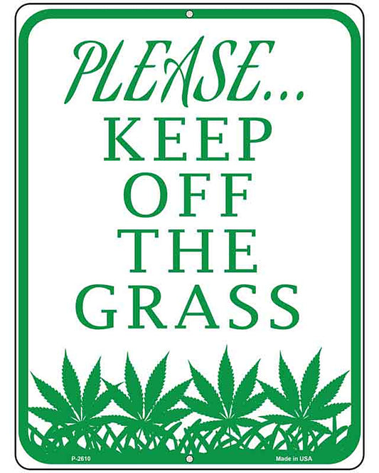 Please Keep Off Grass Novelty Parking Sign