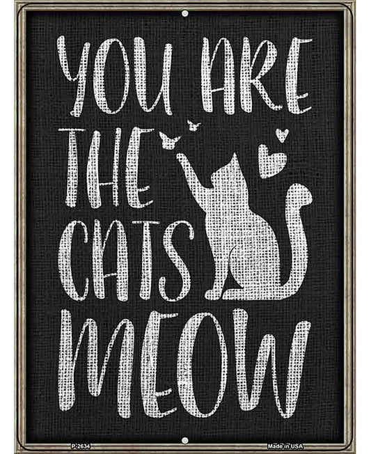 The Cats Meow Novelty Metal Parking Sign