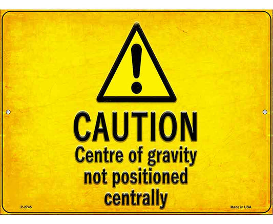 Caution Novelty Metal Parking Sign