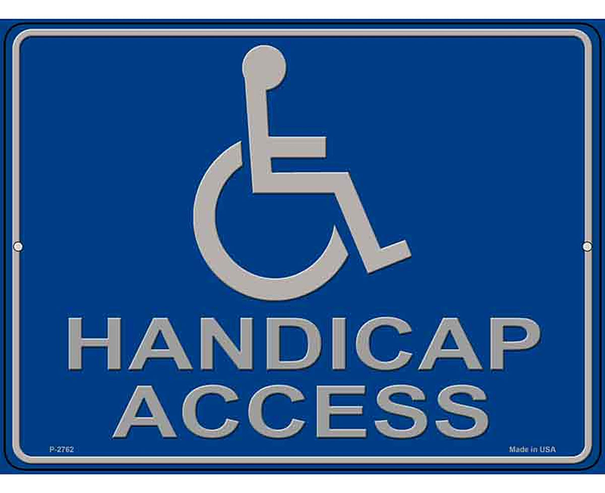 Handicap Access Novelty Metal Parking Sign