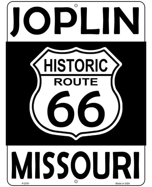 Joplin Missouri Historic Route 66 Novelty Metal Parking Sign