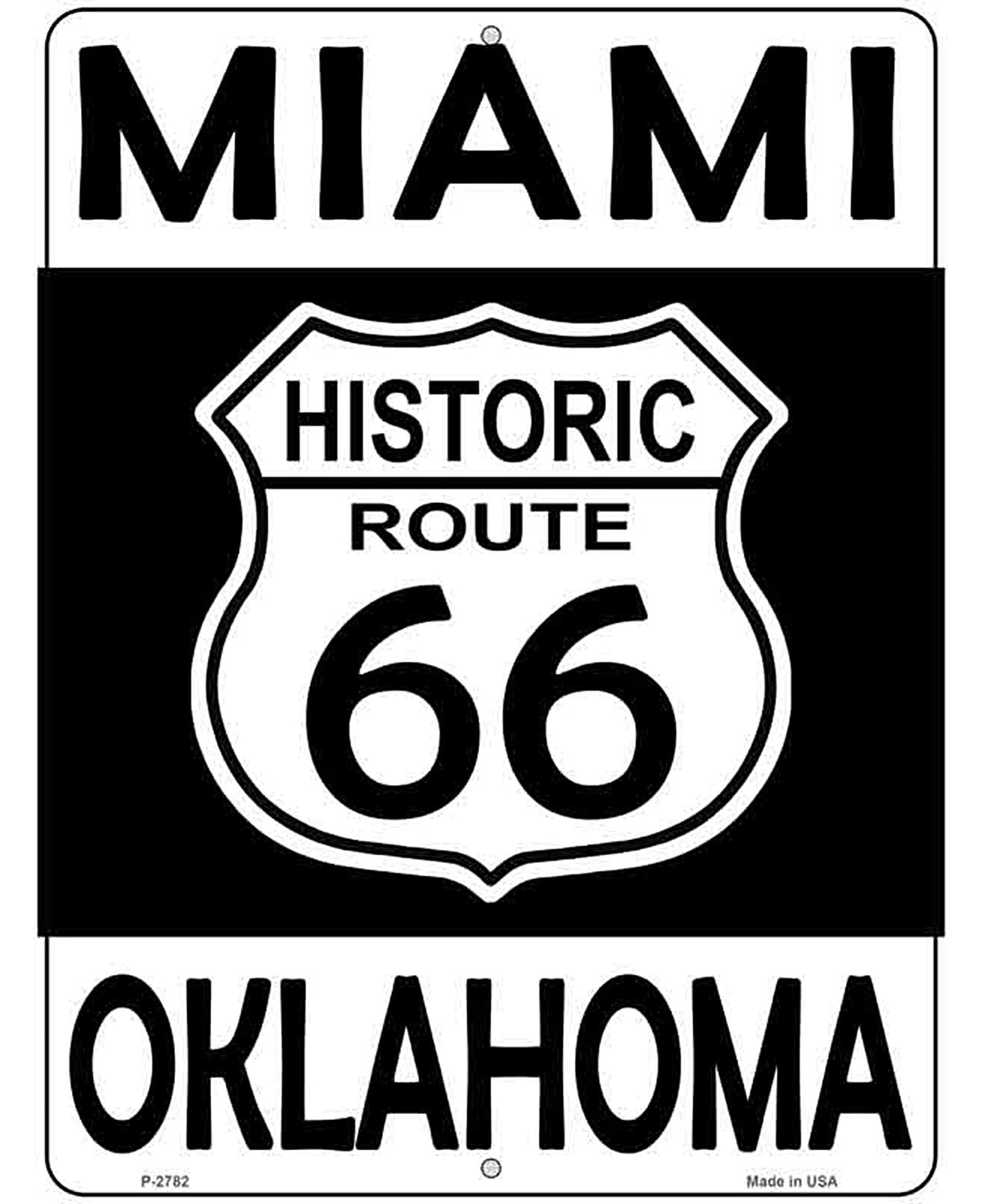 Miami Oklahoma Historic Route 66 Novelty Metal Parking Sign