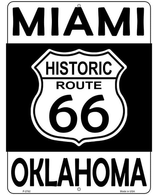 Miami Oklahoma Historic Route 66 Novelty Metal Parking Sign
