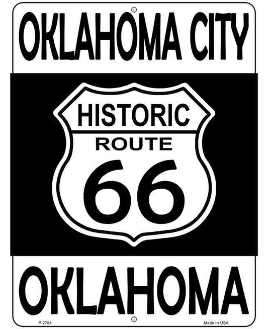 Oklahoma City Oklahoma Historic Route 66 Novelty Metal Parking Sign
