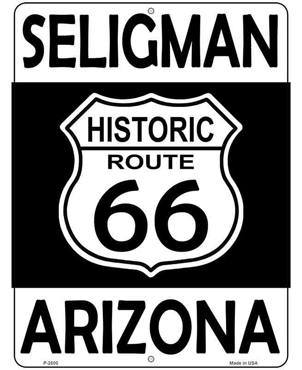 Seligman Arizona Historic Route 66 Novelty Metal Parking Sign