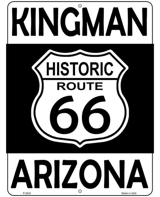 Kingman Arizona Historic Route 66 Novelty Metal Parking Sign