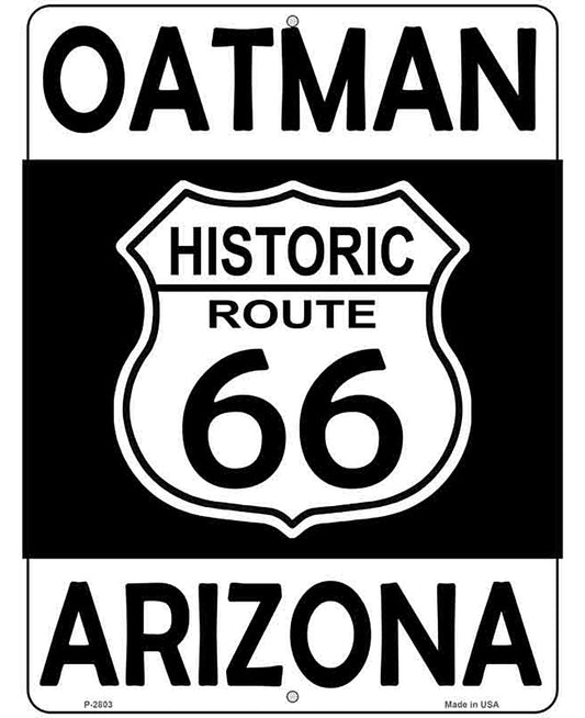 Oatman Arizona Historic Route 66 Novelty Metal Parking Sign